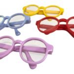 Óculos Amigurumi 6,5cm C/Lentes Plástico – 1 Und