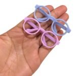 Óculos Amigurumi 6,5cm C/Lentes Plástico – 1 Und - Imagem 2