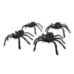 Mini Aranha 4x3,5cm Plástico – 4 Unds