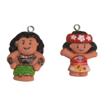 Pingente Moana e Maui 20x29mm Resina - 1 Und