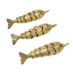 Pingente Peixe Articulado 38mm Dourado – 1 Und