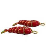 Pingente Peixe Articulado 45mm C/Resina Dourado – 1 Und - Imagem 3