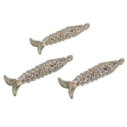 Pingente Peixe 30mm Níquel – 1 Und