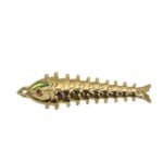 Pingente Peixe Articulado 16x62mm Dourado - 1 Und - Imagem 3