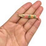 Pingente Peixe C/ Resina 53mm Dourado - 1 Und - Imagem 2