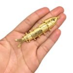 Pingente Peixe Articulado 20x83mm Dourado – 1 Und - Imagem 2