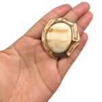 Fivela Disforme C/ Resina 48mm Dourado – 1 Und - Imagem 2
