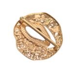 Fivela Disforme C/ Resina 55mm Dourado – 1 Und - Imagem 3