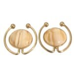 Fivela Redondo C/ Resina 50mm Dourado – 1 Und