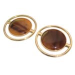 Fivela Redondo Vazado 55mm Dourado - 1 Und