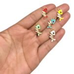 Pingente Peixe 10x18mm C/ Resina Dourado – 1 Und - Imagem 2