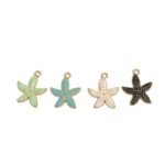 Pingente Estrela Do Mar 19x22mm Dourado - 1 Und