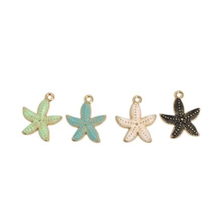 Pingente Estrela Do Mar 19x22mm Dourado - 1 Und