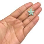 Pingente Estrela Do Mar 19x22mm Dourado - 1 Und - Imagem 2