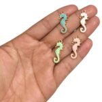 Pingente Cavalo Marinho 11x26mm Dourado - 1 Und - Imagem 2