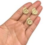 Pingente Caracol 22mm Dourado - 1 Und - Imagem 2