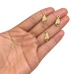 Pingente Concha Do Mar 8x19mm Dourado - 1 Und - Imagem 2