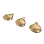 Pingente Concha Do Mar Lisa 13mm Dourado - 1 Und