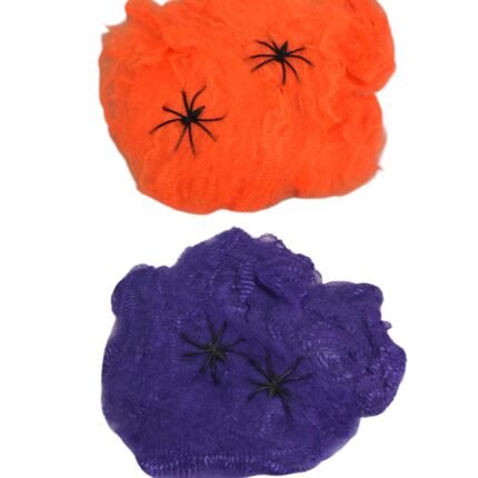 Teia De Aranha C/ 2 Aranhas - 1 Und