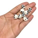 Conta Entremeio Caveira 10x13mm Resina - 20 Gramas - Imagem 2