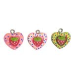 Pingente Infantil Coração 18mm Resina - 1 Und