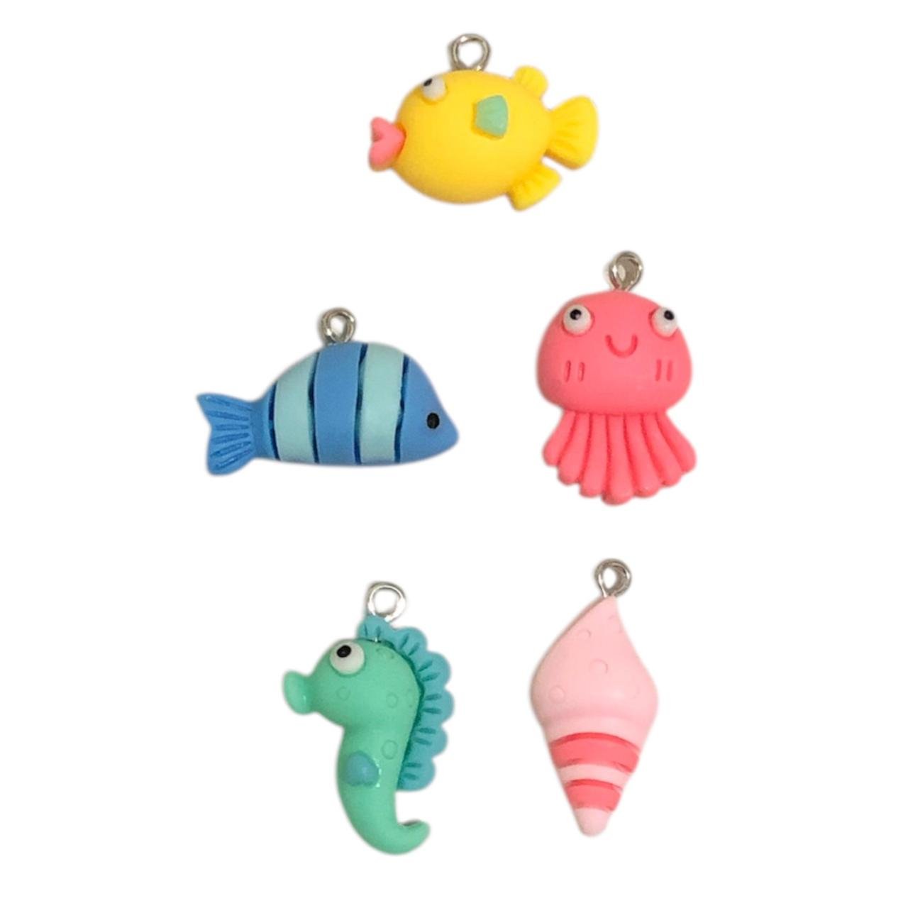 WhatsApp Image 2026-08-29 at 10.50.23 Pingente Infantil Bichos Marítimo Resina - 1 Und - Imagem 1