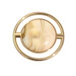 Fivela Redondo Vazado 55mm Dourado – 1 Und