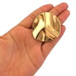 Fivela Redondo Trabalhado 49mm Dourado - 1 Und - Imagem 2