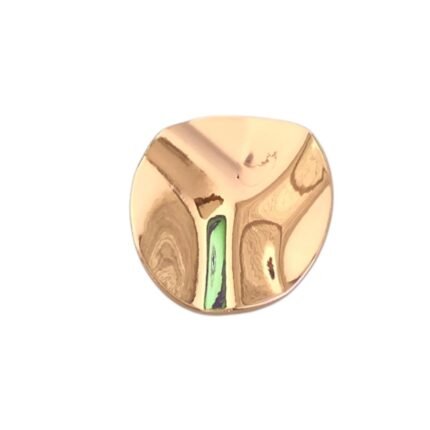 Fivela Redondo Trabalhado 49mm Dourado - 1 Und