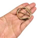 Fivela Oval 40x48mm Dourado - 1 Und - Imagem 2