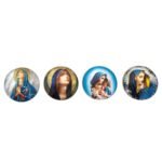 Aplique Religioso Redondo 20mm Resina – 1 Und