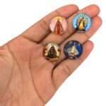Aplique Religioso Redondo 20mm Resina – 1 Und - Imagem 2