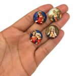 Aplique Religioso Redondo 20mm Resina – 1 Und - Imagem 2
