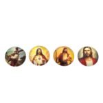 Aplique Religioso Redondo 20mm Resina – 1 Und