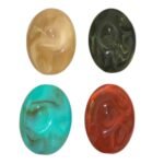 Conta Mármore Oval 35x46mm Resina - 1 Und