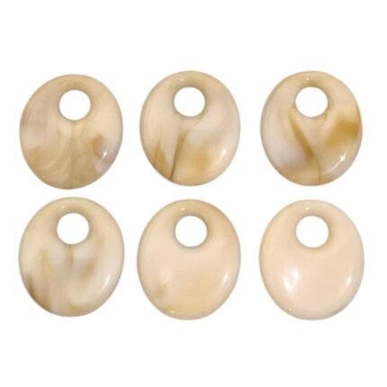 Conta Mármore Pingente 23x27mm Resina – 1 Und