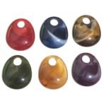 Conta Mármore Pingente 25x29mm Resina – 1 Und
