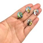 Aplique Religioso Redondo 13x18mm Resina – 1 Und - Imagem 2