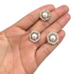 Botão Flor 18mm C/ Strass Níquel - 1 Und - Imagem 2