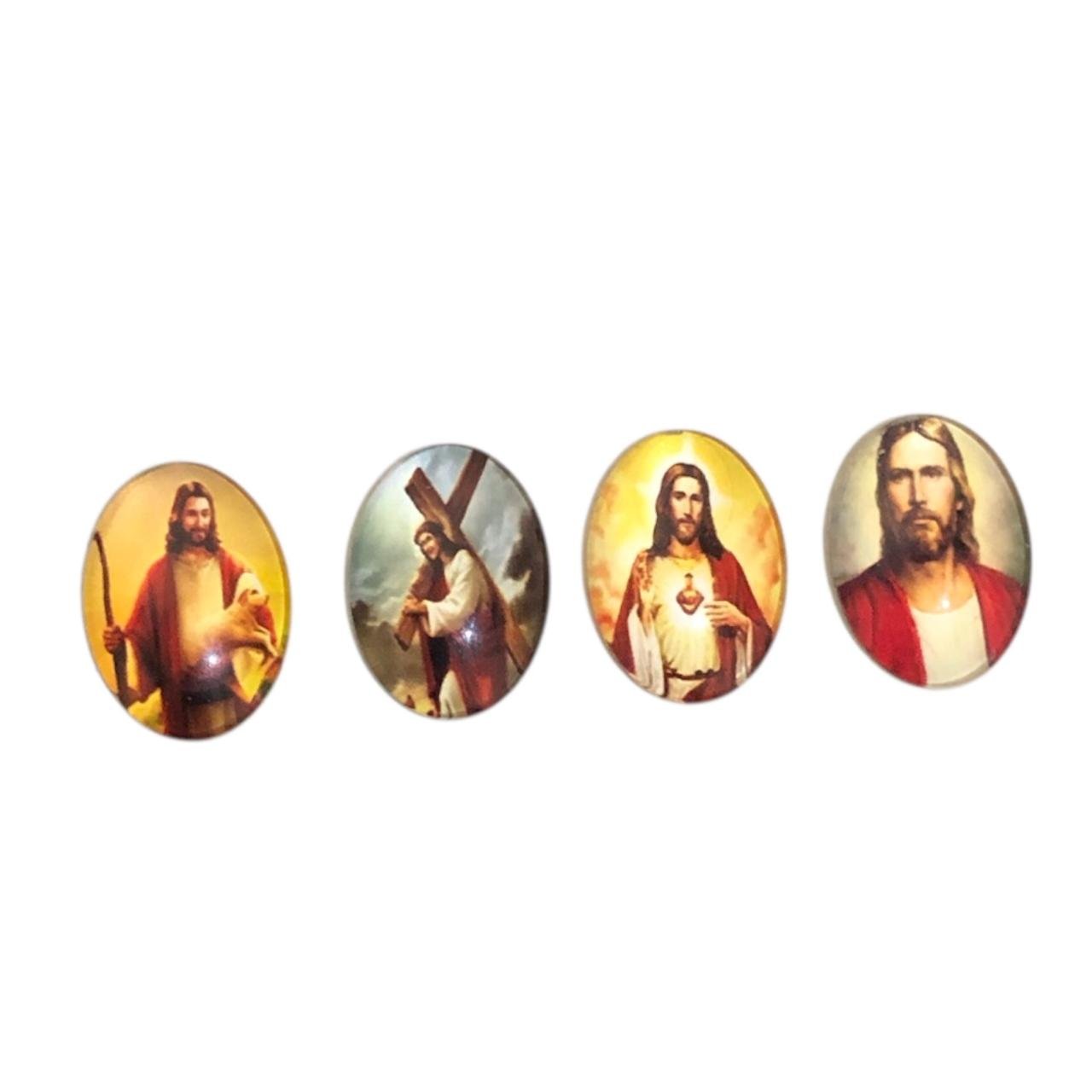 WhatsApp Image 2026-09-07 at 17.07.08 Aplique Religioso Oval 18x25mm Resina – 1 Und - Imagem 1