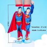 Meia Maluca Supermen 44cm - 1 Par - Imagem 2