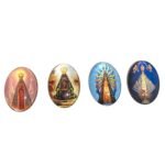Aplique Religioso Oval 18x25mm Resina – 1 Und