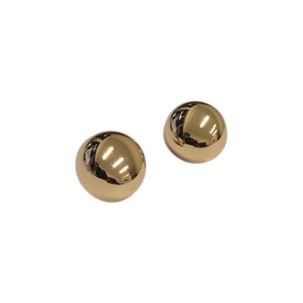 Botão Liso 15mm Dourado – 1 Und