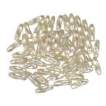 Conta Pérola Tubo Trançado 20mm Abs - 20 Gramas