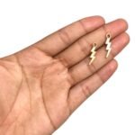 Pingente Raio 22mm Dourado - 1 Und - Imagem 2