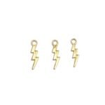 Pingente Raio 22mm Dourado - 1 Und