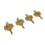 Pingente Espelho 28mm Dourado - 1 Und - Imagem 3