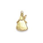Pingente Oxum Orixá 30mm Dourado - 1 Und