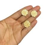 Pingente Flor 20mm Dourado - 1 Und - Imagem 2