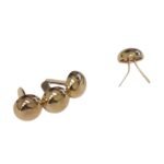 Pé Para Bolsa 10x14mm Dourado - 4 Unds